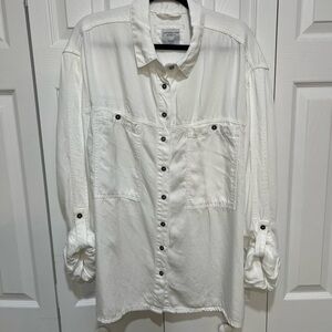 ***NEW*** A Brand New Day Shacket - White